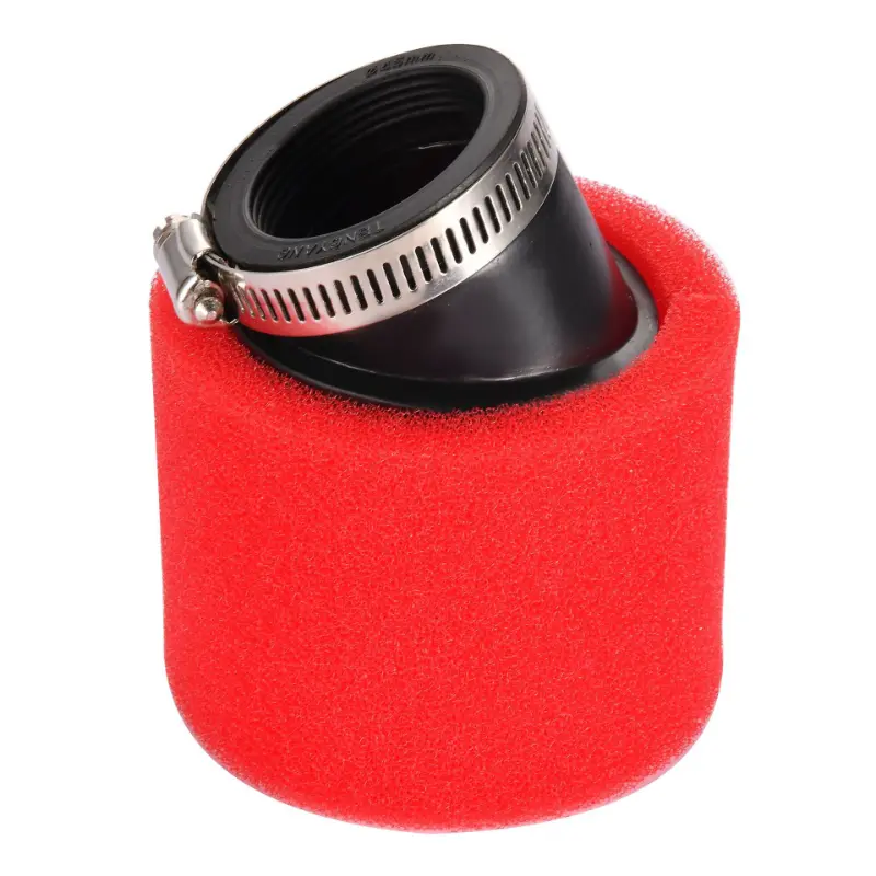 45mm Angled Foam Air Filter ສີແດງສໍາລັບລົດຈັກ ATV Dirt Bike