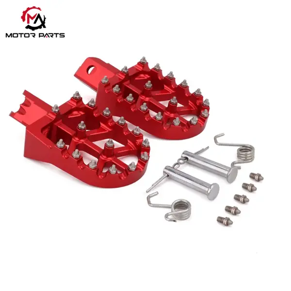 CNC ອະລູມິນຽມຕີນ Pegs ສໍາລັບ Sur-Ron Light Bee CRF150F CRF230F ຕີນລົດຖີບເປື້ອນ