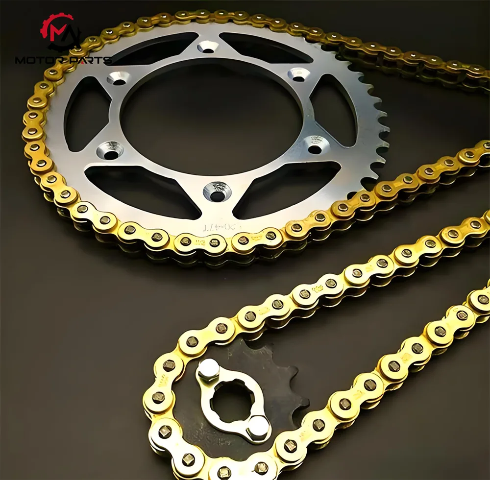 Motorcycle chains and sprockets