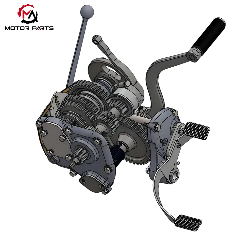 Motorcycle transmission accessory combination